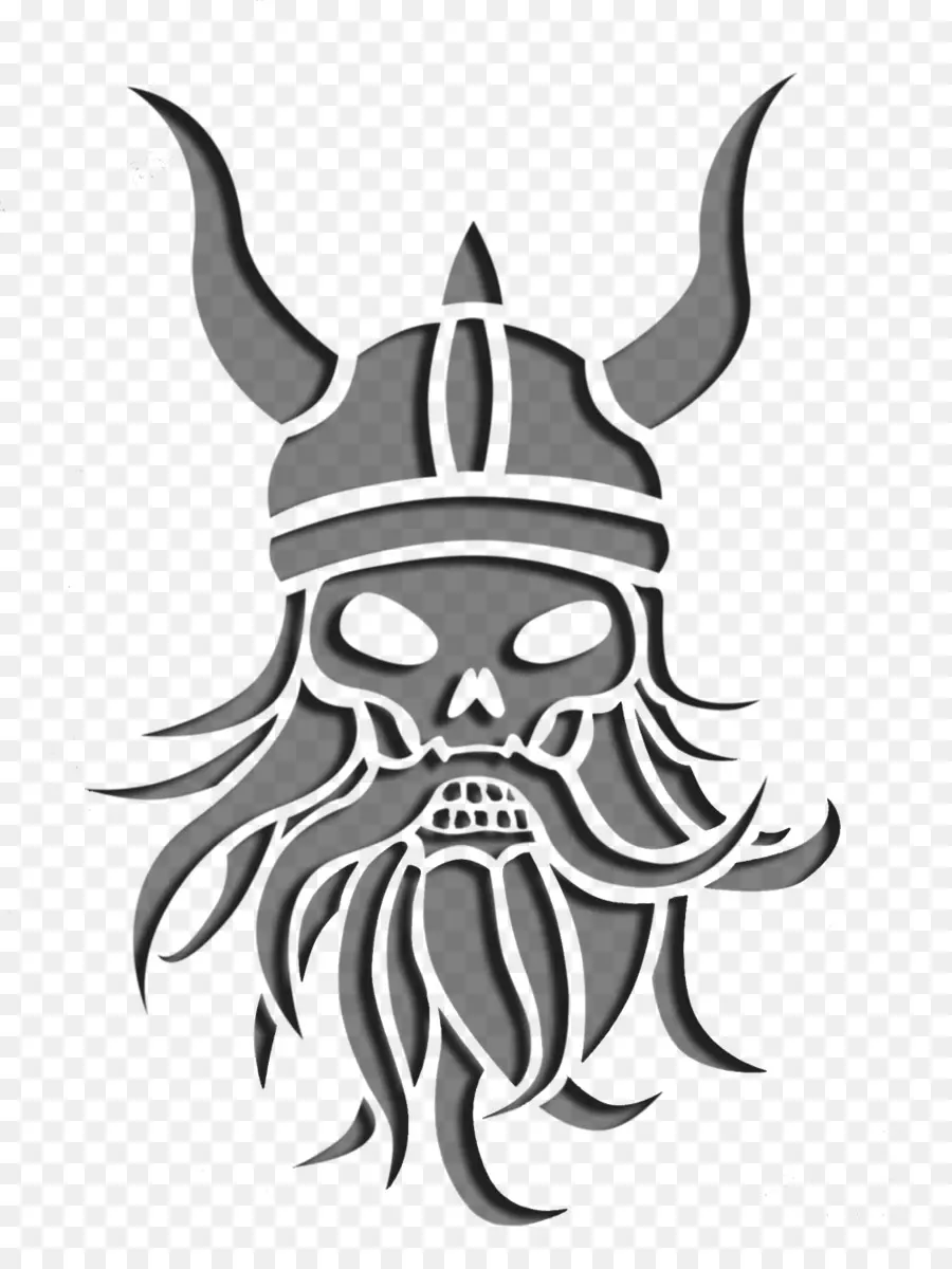 Calavera Vikinga，Casco PNG