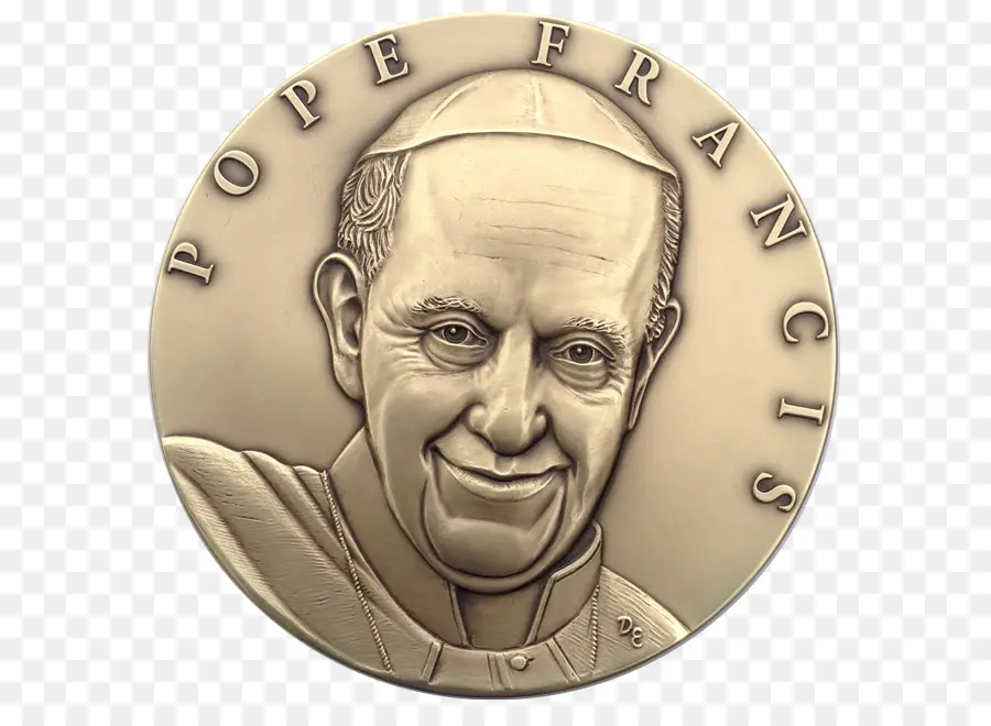 El Papa Francisco，Medalla PNG