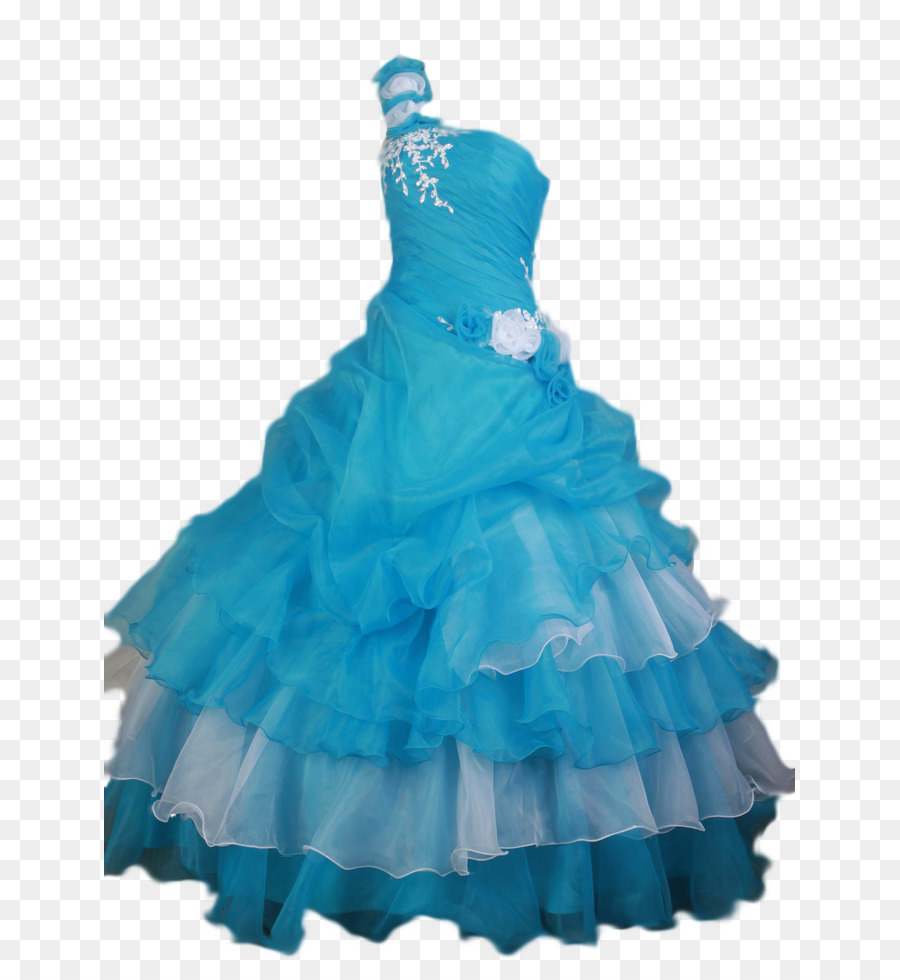 Vestido，Azul PNG