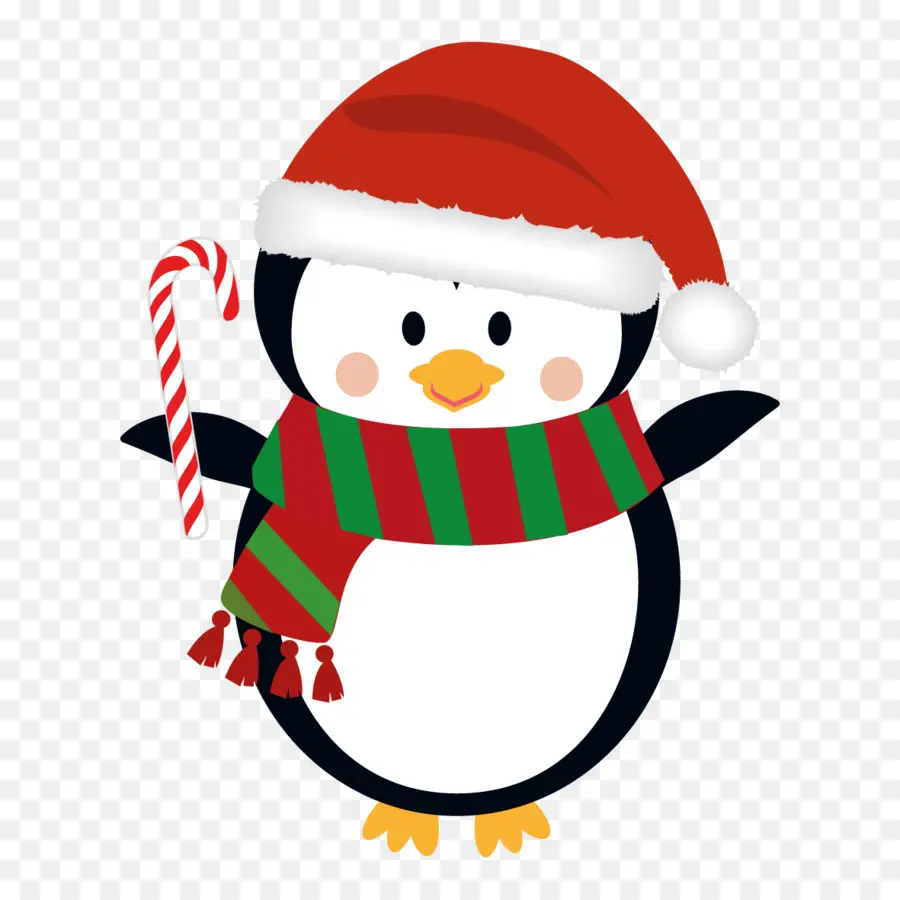 Pingüino，Navidad PNG