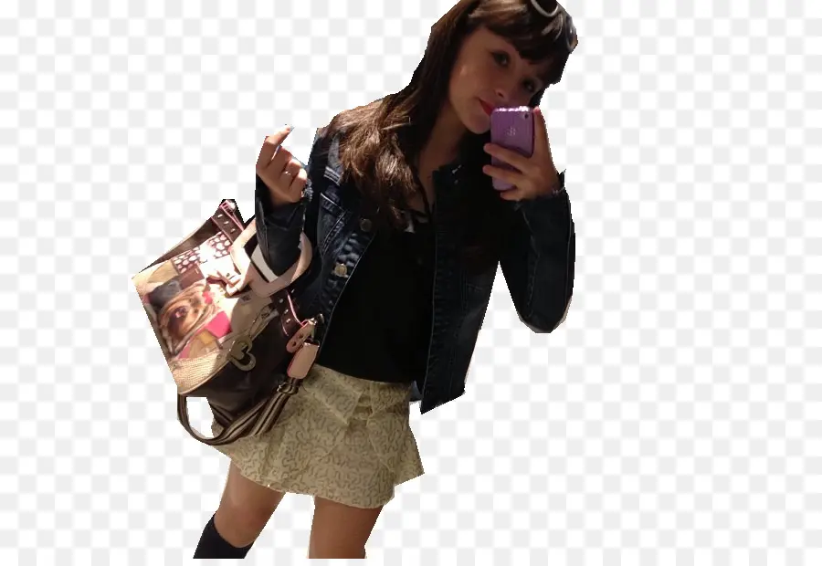 Chica Tomando Selfie，Teléfono PNG