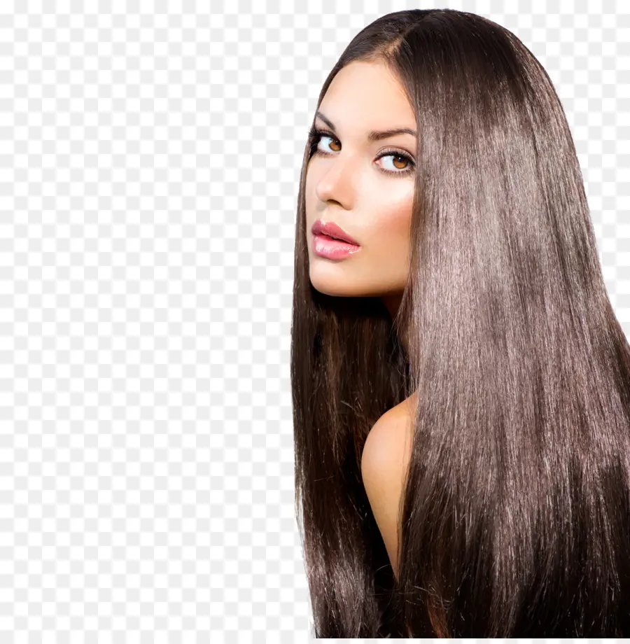 Mujer Con Cabello Lacio，Belleza PNG