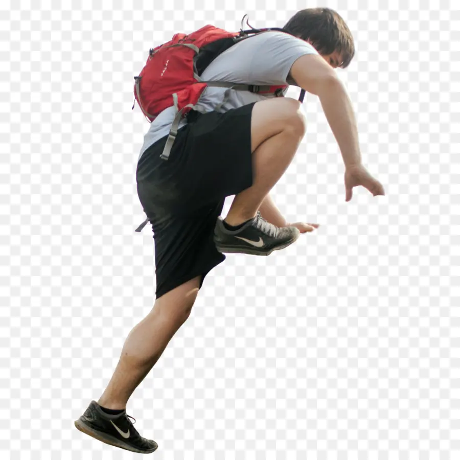 Hombre Saltando，Mochila PNG