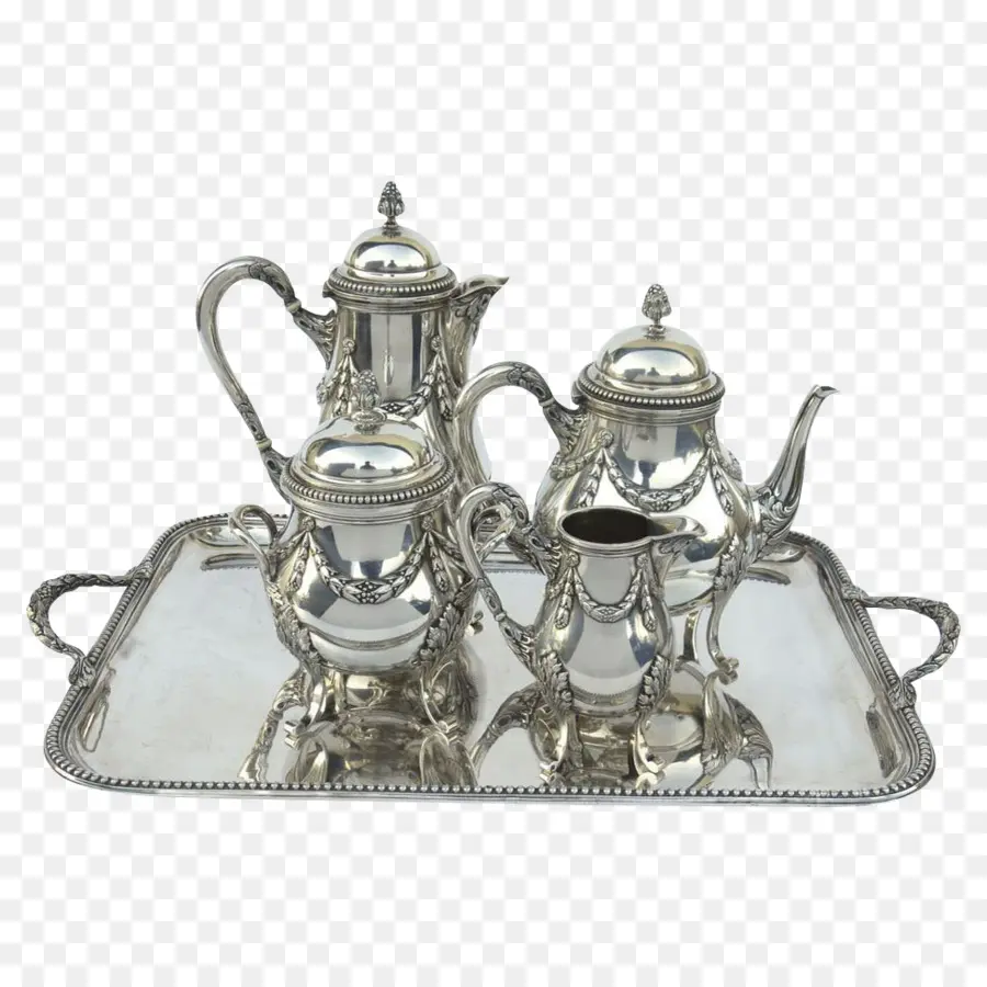 Té，Plata PNG