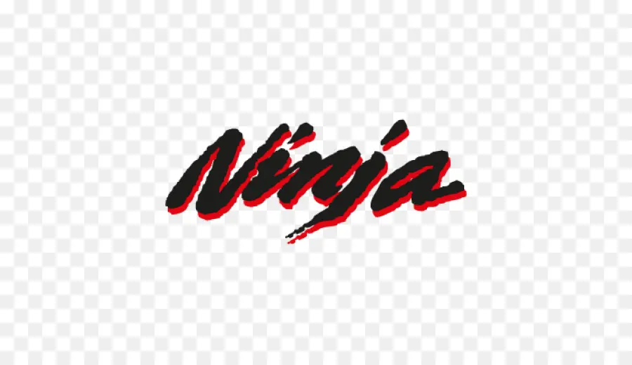 Texto Ninja，Rojo PNG