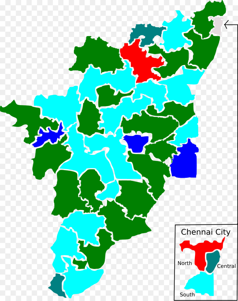 Mapa De La Ciudad De Chennai，India PNG