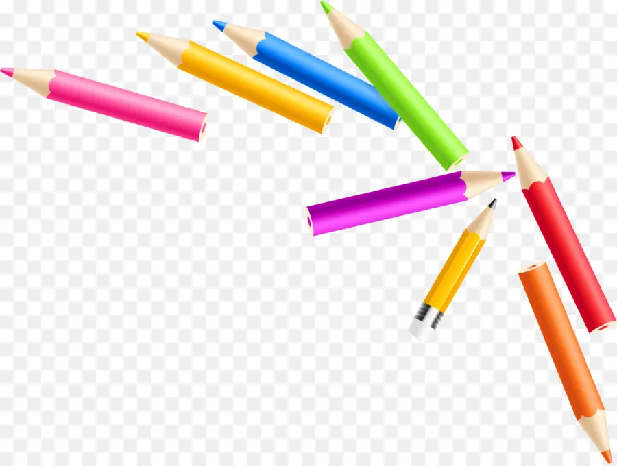 Lápices De Colores，Dibujo PNG