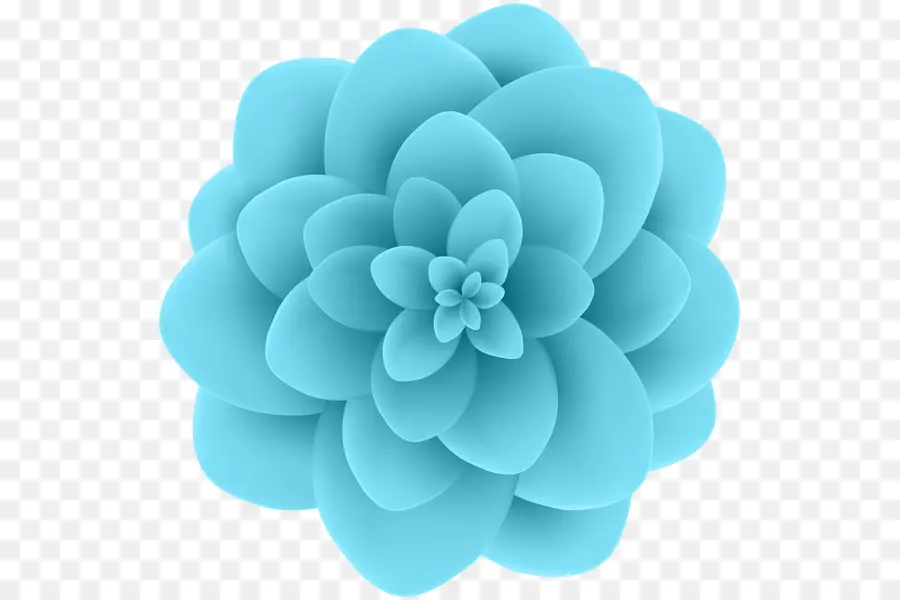 Flor，Azul PNG