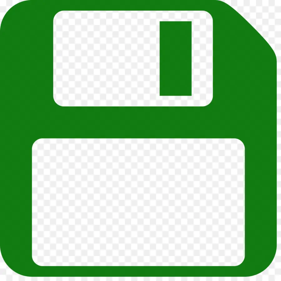 Icono De Disquete Verde，Disco Flexible PNG