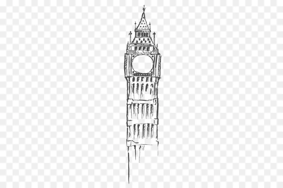 Bosquejo Del Big Ben，Londres PNG