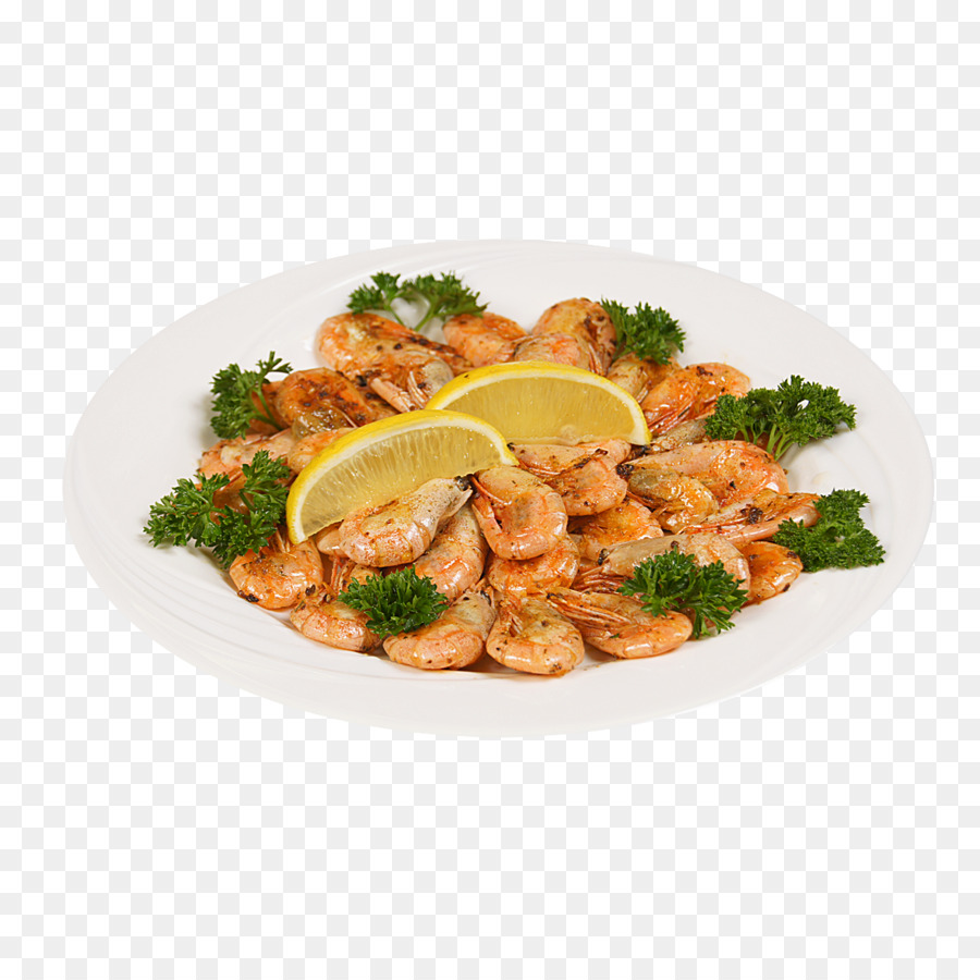 Plato De Camarones，Limón PNG