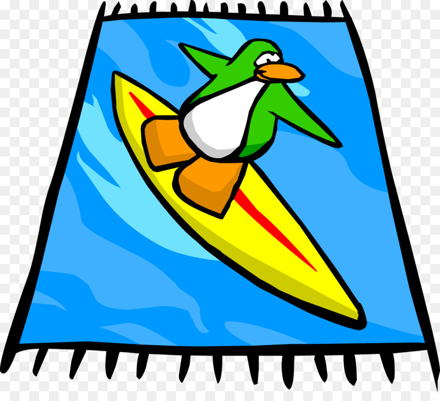 Pingüino Surfeando，Tabla De Surf PNG