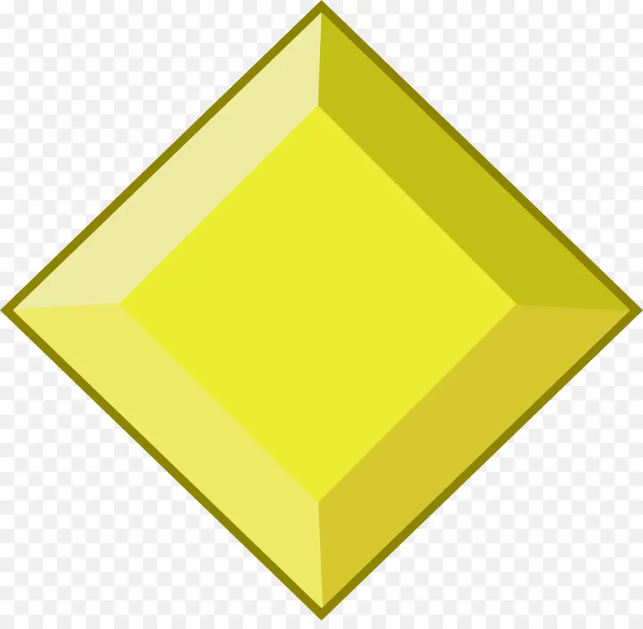 Diamante Amarillo，Geométrico PNG