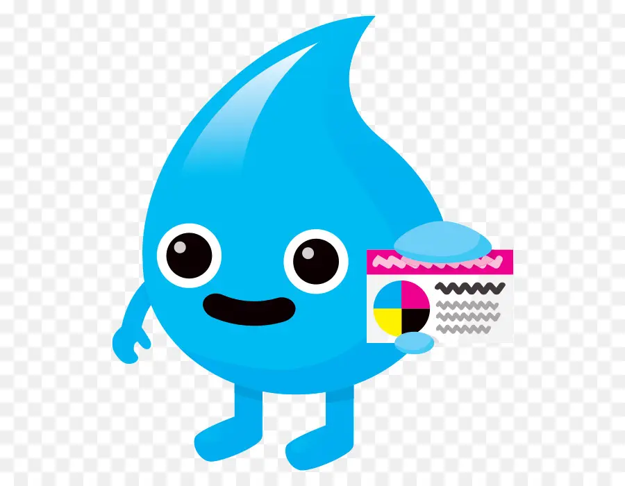 Carácter De Gota Azul，Mascota PNG