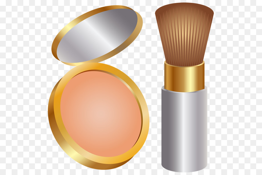 Polvo Compacto Y Brocha，Productos Cosméticos PNG