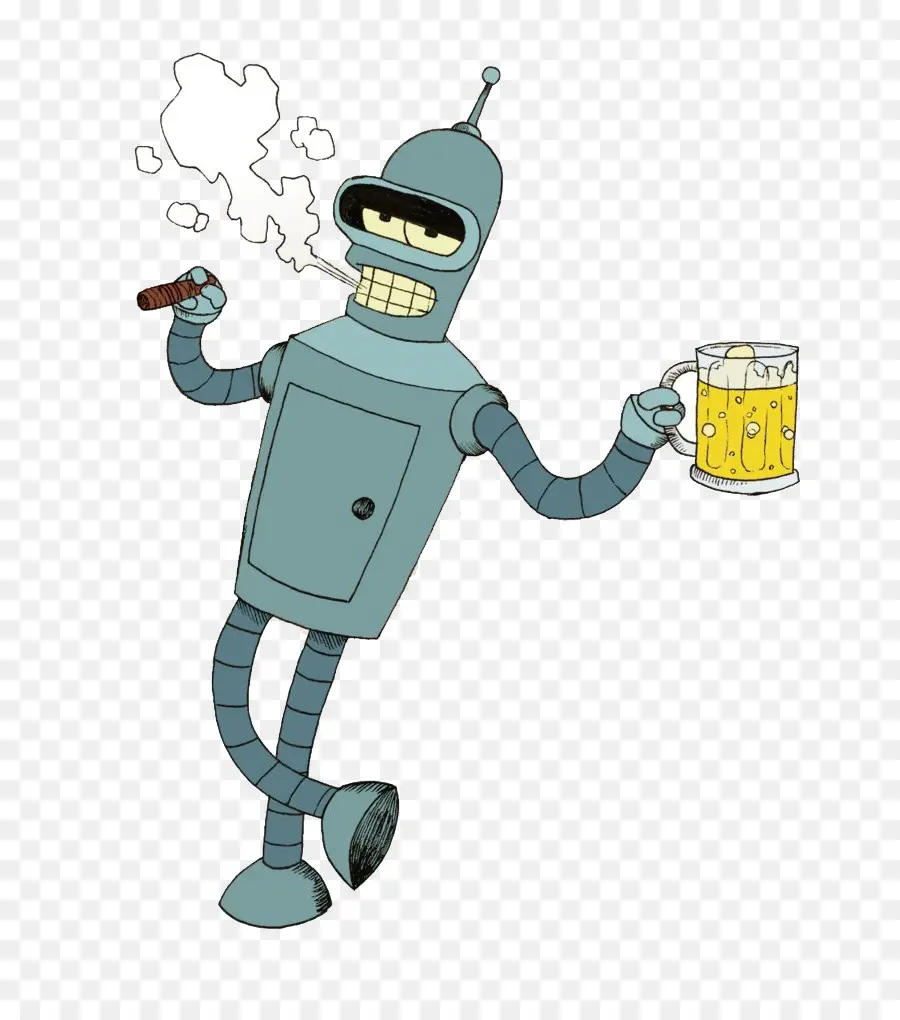 Robot，Cigarro PNG