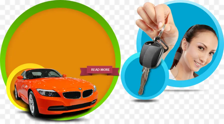 Coche Naranja，Llaves Del Coche PNG