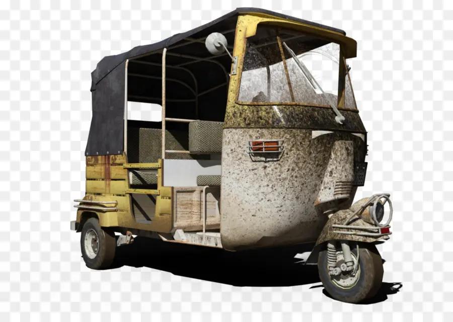 Viejo Rickshaw，Vehículo De Tres Ruedas PNG