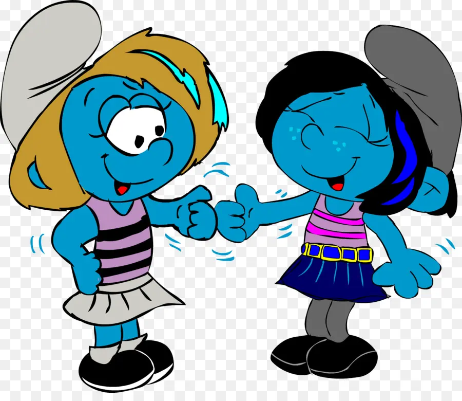 Dos Personajes Azules，Sombrero PNG