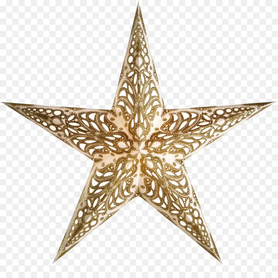 Adorno De Estrella，Oro PNG