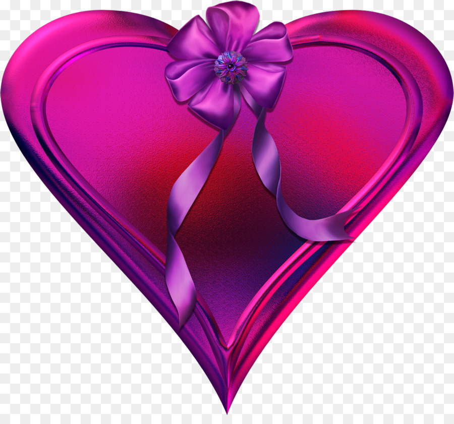 Corazones Con Lazos，Cinta Rosa PNG