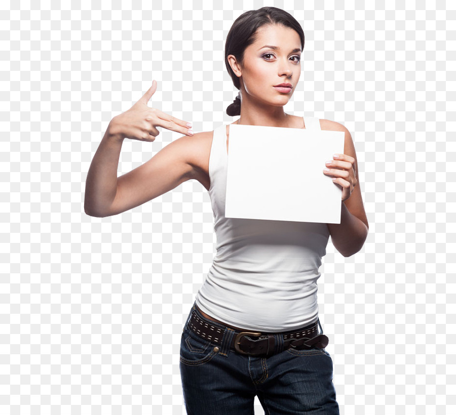 Mujer Con Signo，Firmar PNG