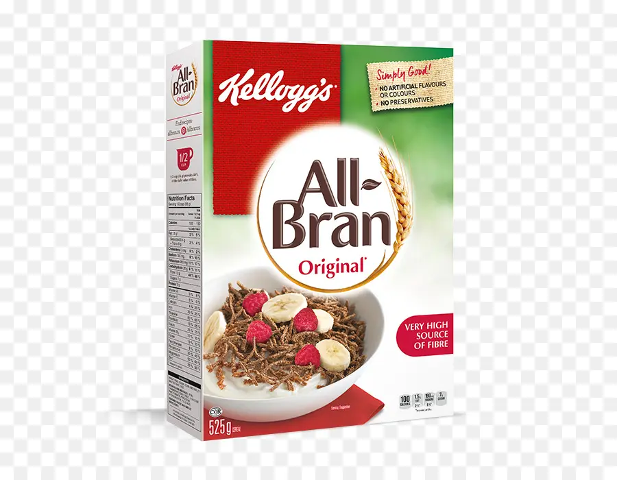 Kellogg S Allbrran Original，Cereales Para El Desayuno PNG