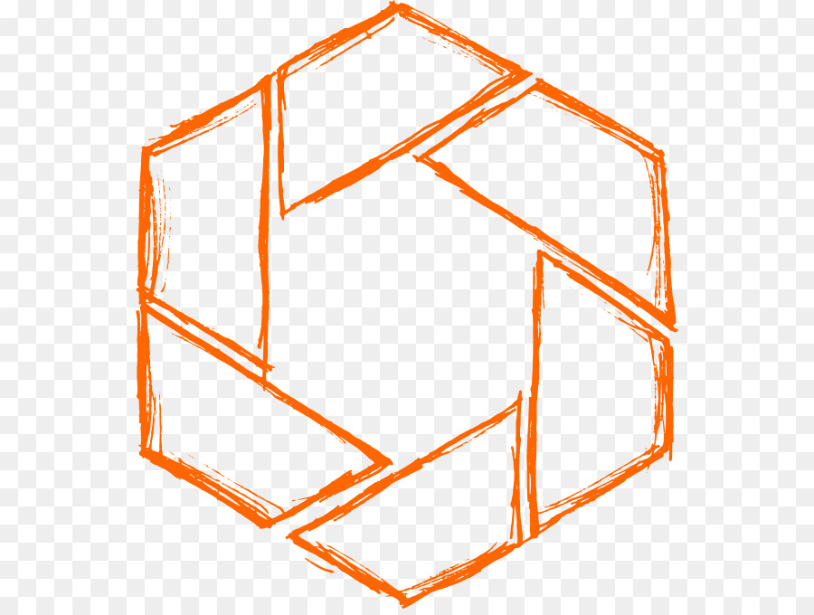 Logotipo Hexagonal，Naranja PNG