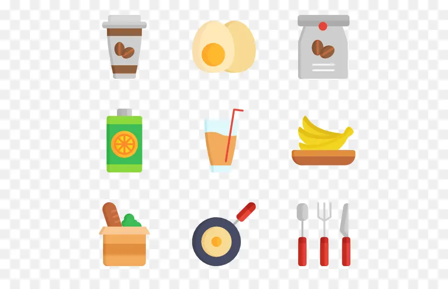 Iconos De Comida，Desayuno PNG