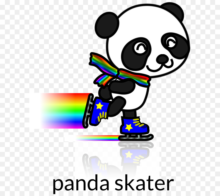 El Panda Gigante，Patinaje Sobre Hielo PNG