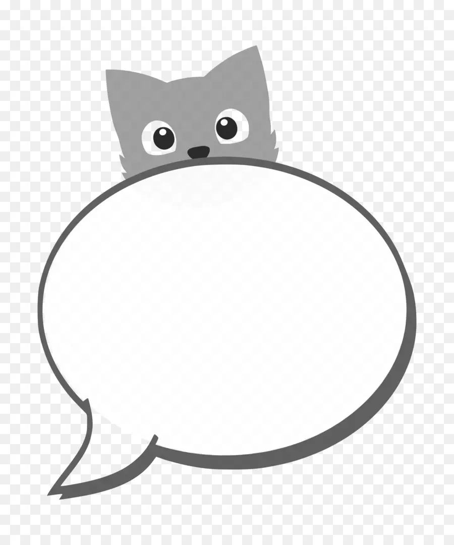 Gato Con Bocadillo，Gatito PNG