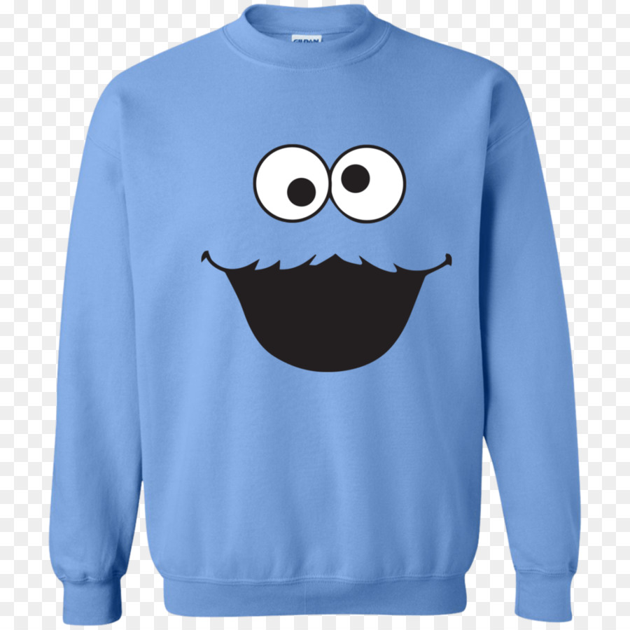 Sudadera Azul，Cara Sonriente PNG