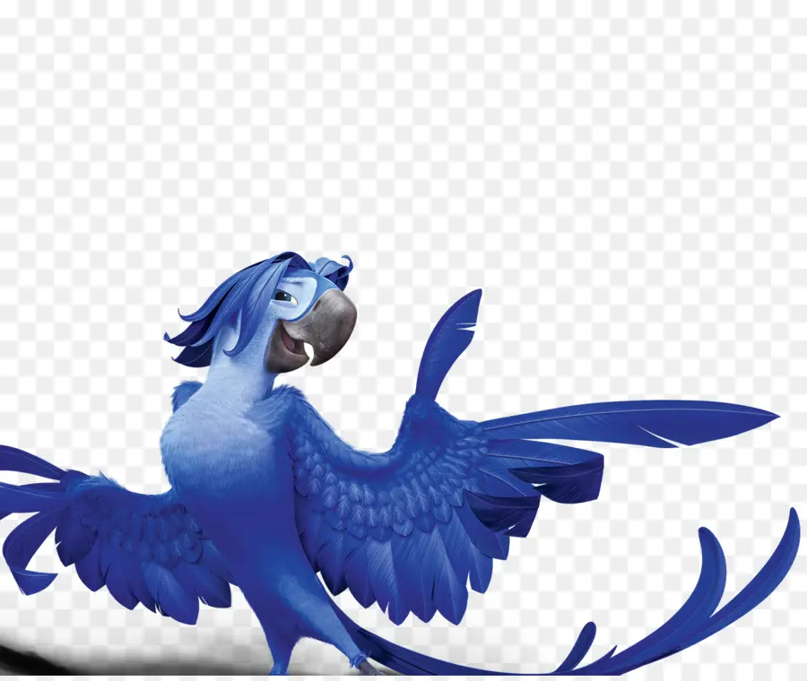 Loro Azul，Animado PNG