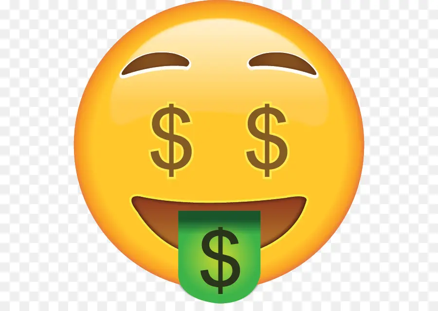 Emoji De Cara De Dinero，Dólar PNG