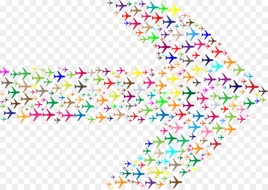 Avión，Color PNG