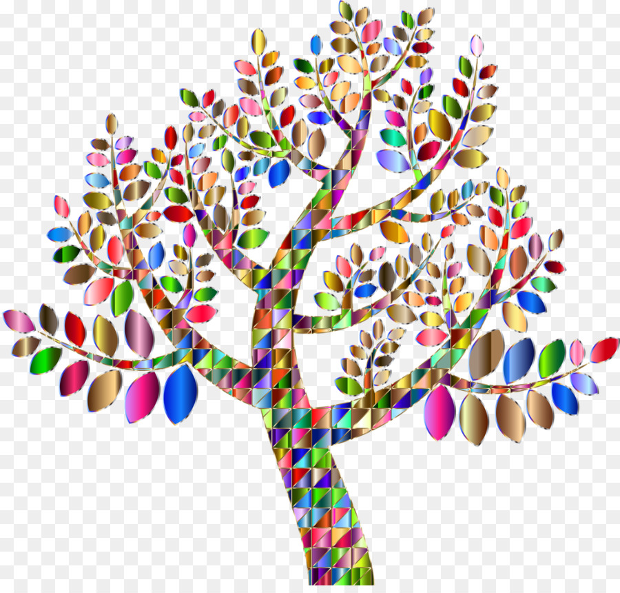 árbol Colorido，Hojas PNG