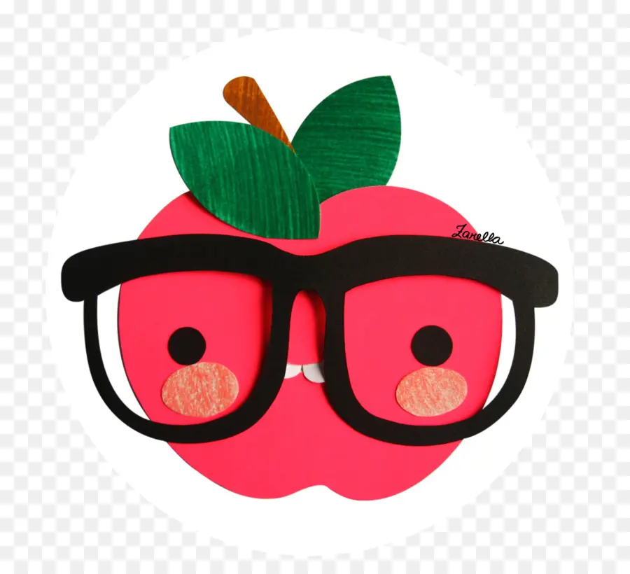 Manzana Con Gafas，Fruta PNG