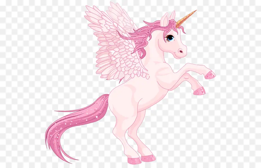 Unicornio Rosa，Alas PNG