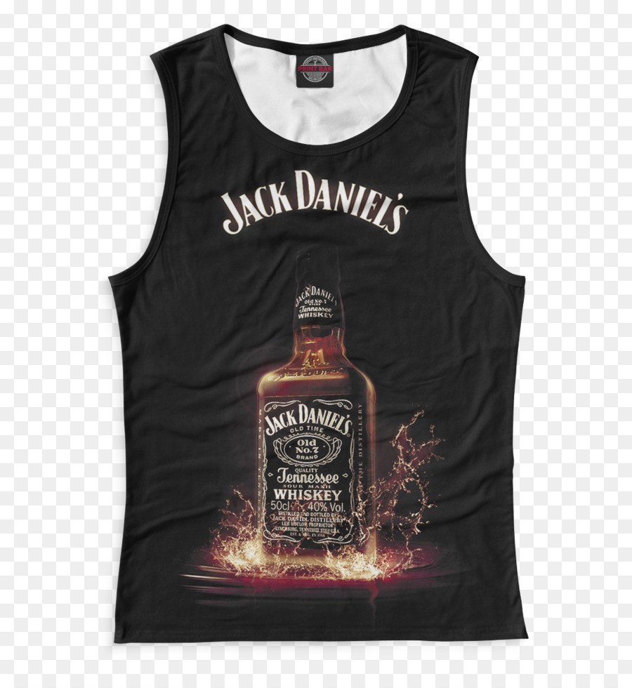 La Camiseta Sin Mangas De Jack Daniel，Whisky PNG