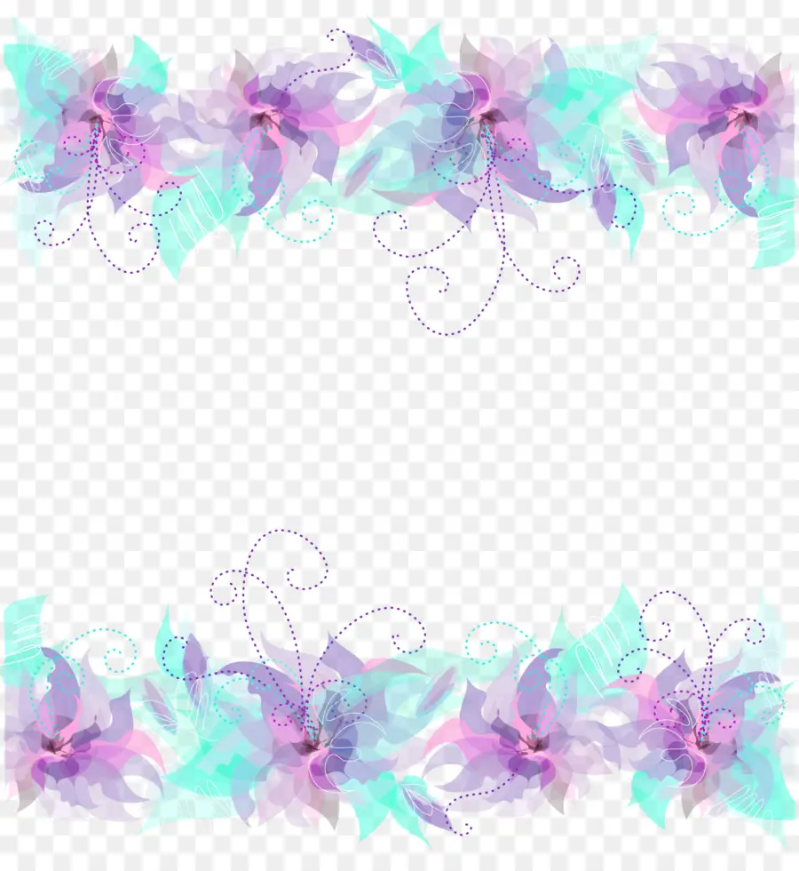 Flor，Púrpura PNG