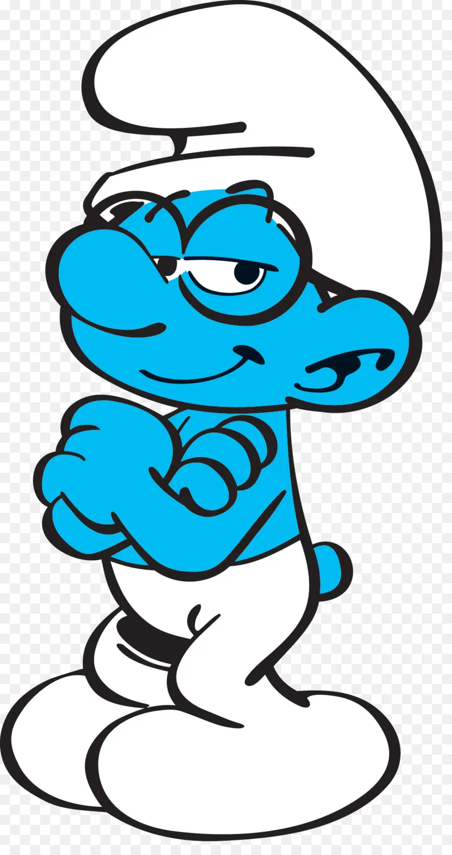 Inteligente Smurf，Papá Pitufo PNG