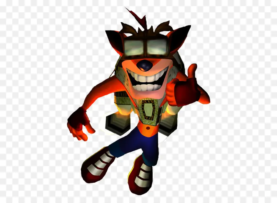 Personaje De Dibujos Animados Naranja，Bandicoot Choque PNG