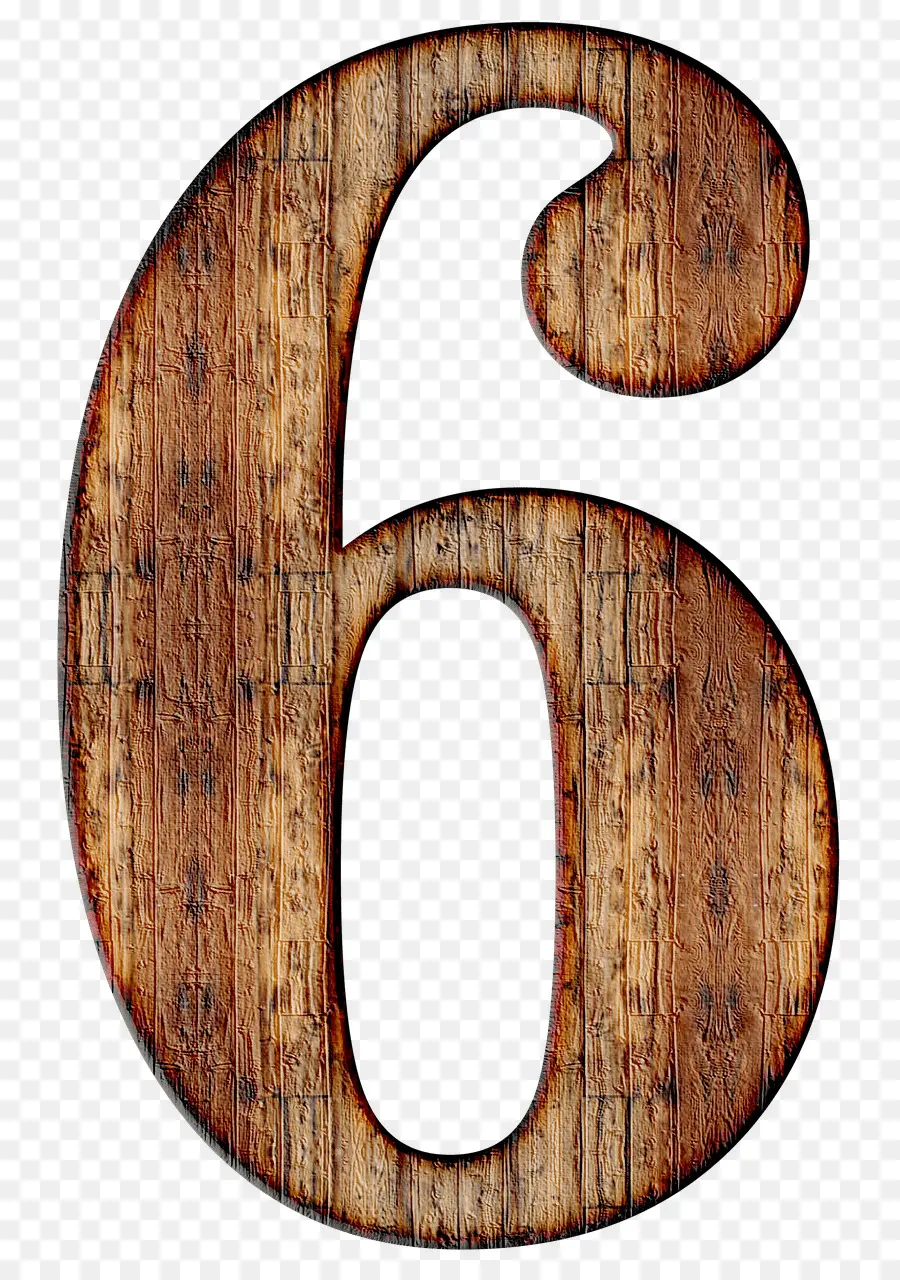 Numero 6，De Madera PNG