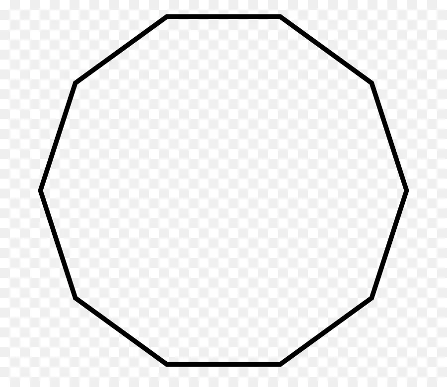 Decagon，Polígono Regular PNG