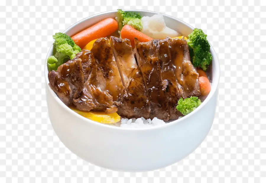 Tazón Teriyaki De Carne，Arroz PNG