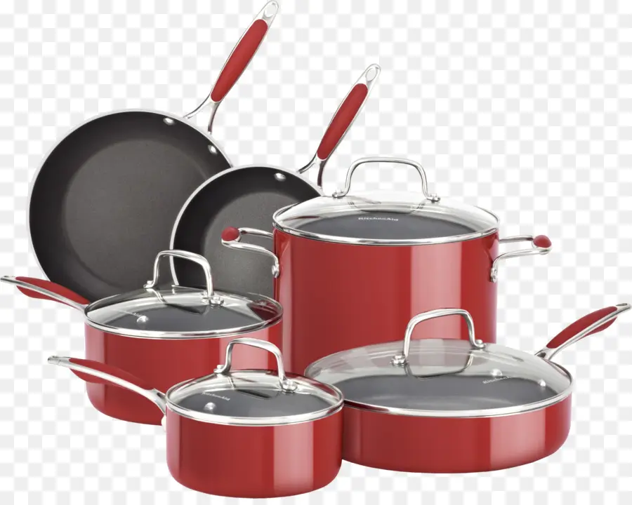 Juego De Utensilios De Cocina Rojos，Montones PNG