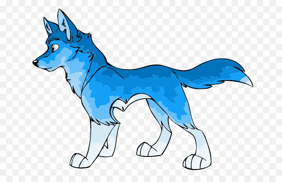 Lobo Azul，Dibujos Animados PNG