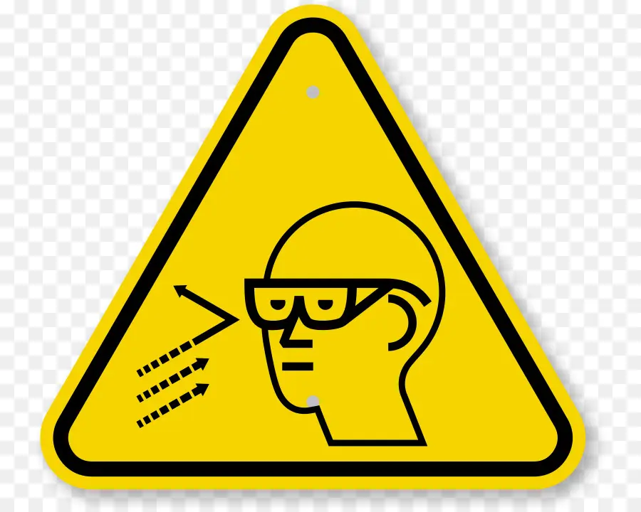 Gafas De Seguridad，Advertencia PNG