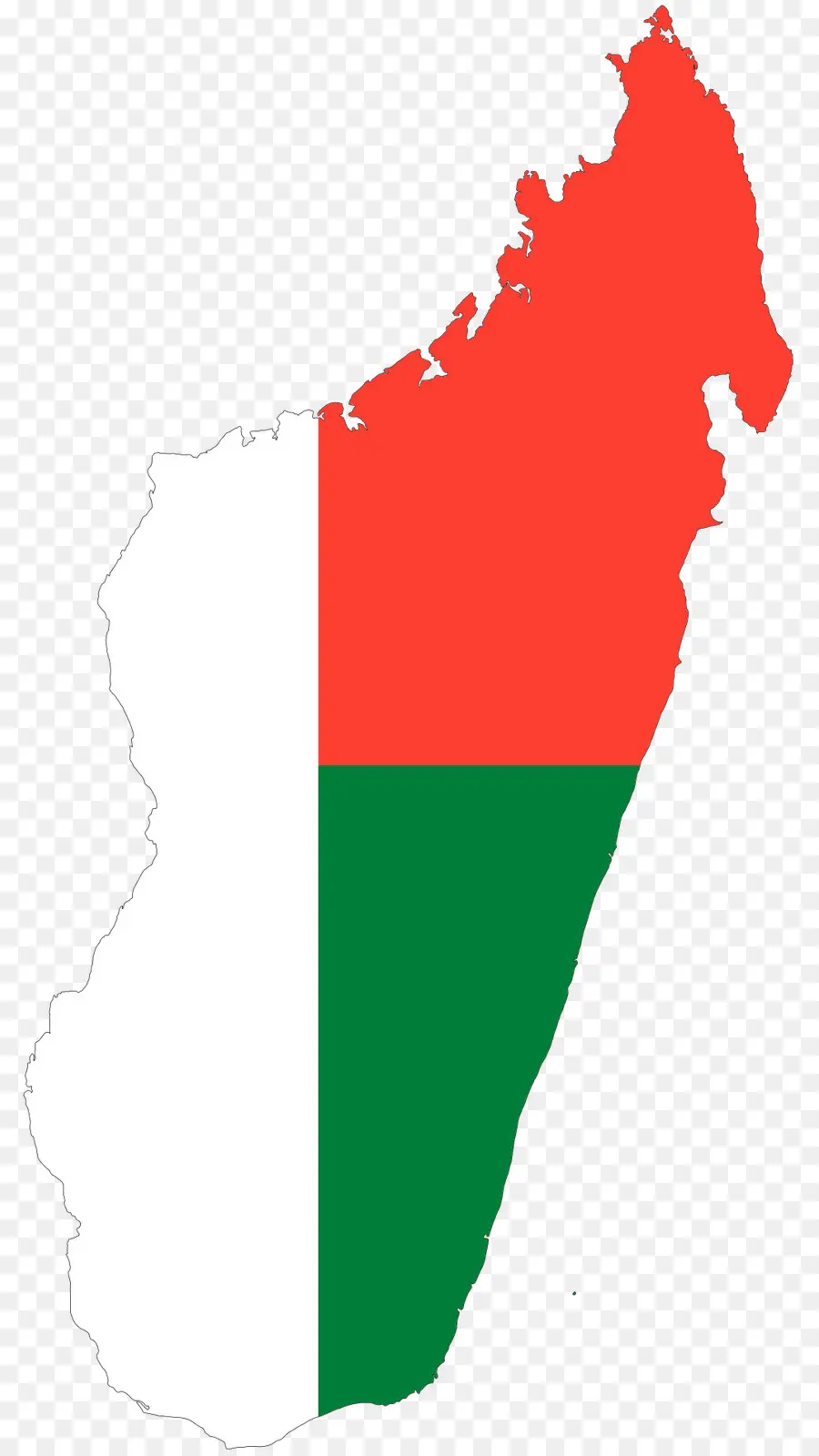Madagascar，Bandera De Madagascar PNG