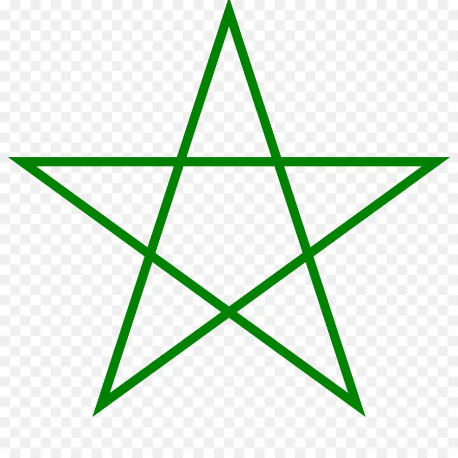 Pentagrama Verde，Estrella PNG